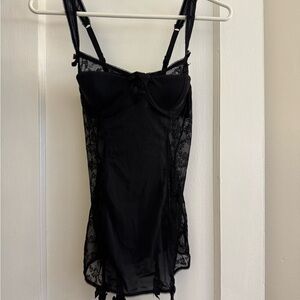 Victoria's Secret Black Lace Chemise